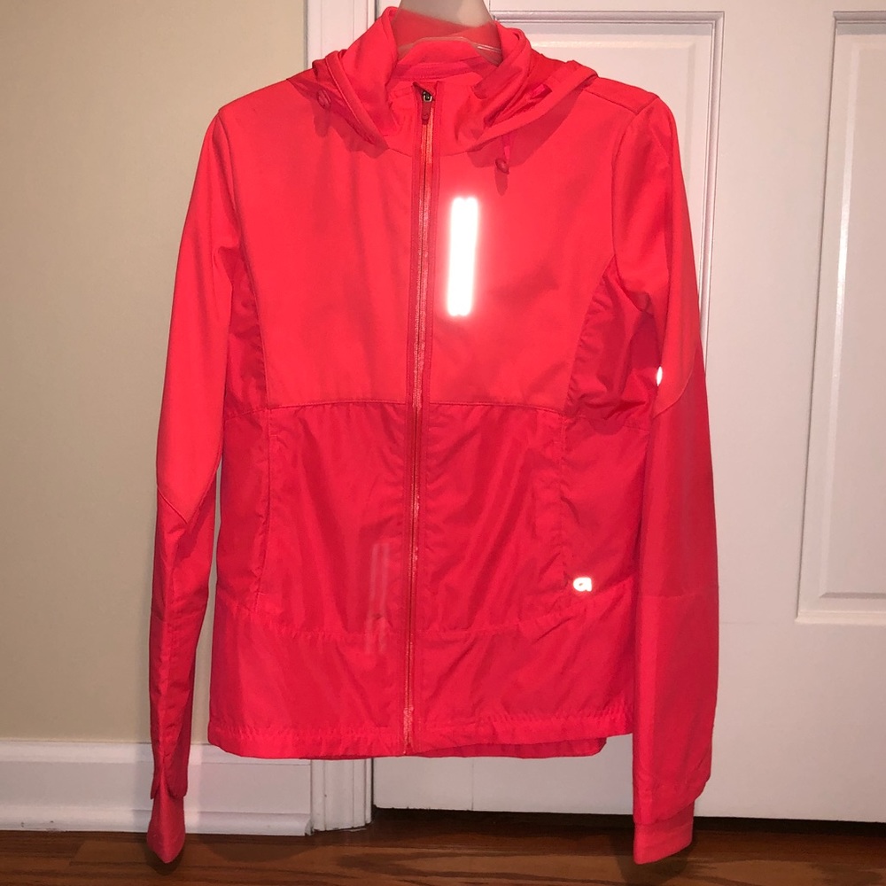 Neon Orange Gap Rain Coat